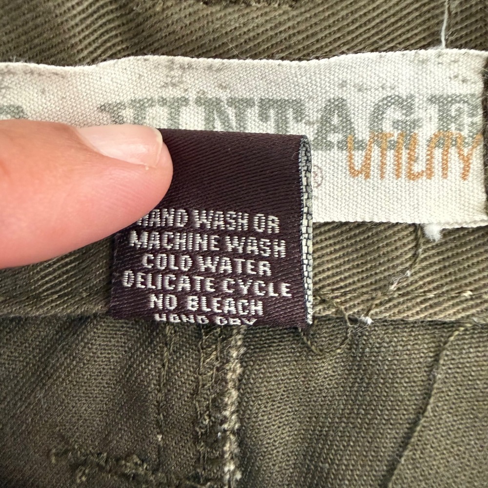 RB Vintage Cargo Shorts Mens 42 Olive Baggy Utility Y2K Gorpcore Longline 40x14 - Picture 4 of 6